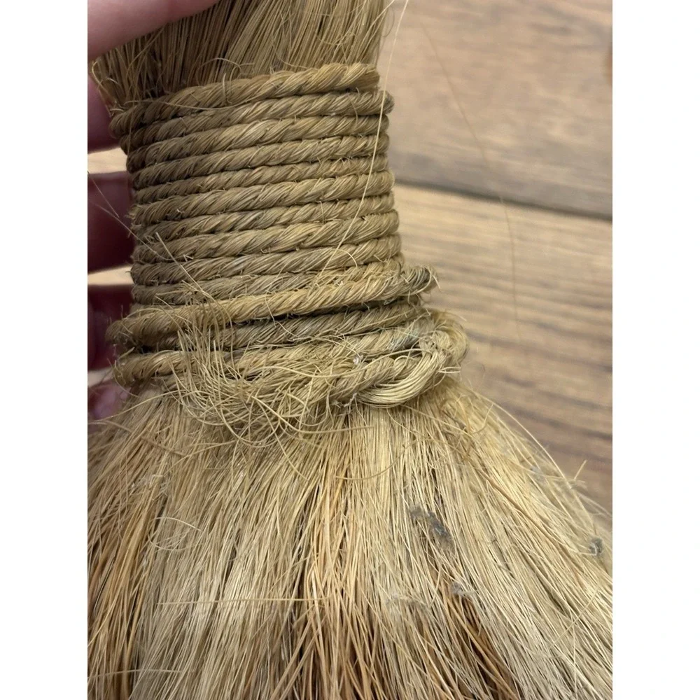Vintage Whisk Broom Straw & Trowel / Float Primitive Farmhouse Decor